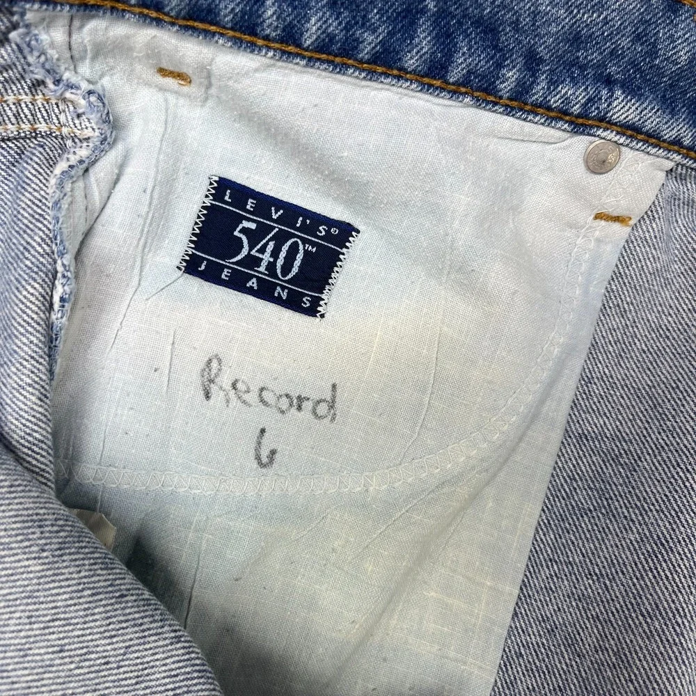 Vintage Levi's‎ 540 Jeans Men's Blue Denim High Rise Pockets Zip Fly - 41X29